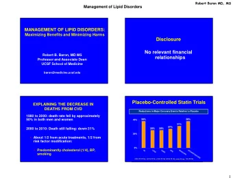 Disclosure  No relevant financial  Robert B. Baron, MD MS  relationships  Professor and Associate
