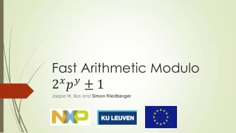 2     1 Joppe W. Bos and Simon Friedberger  Why these strange primes?  2  Quantum