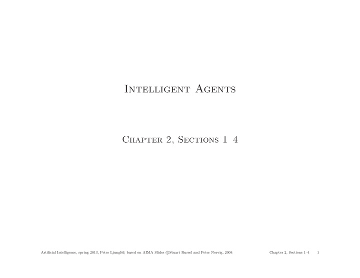 intelligent agents