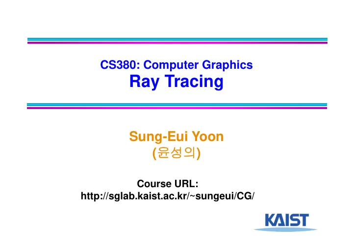 ray tracing