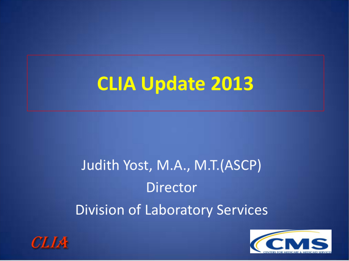 clia update 2013