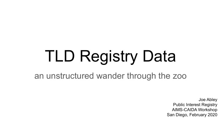 tld registry data