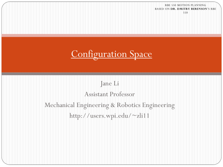 configuration space