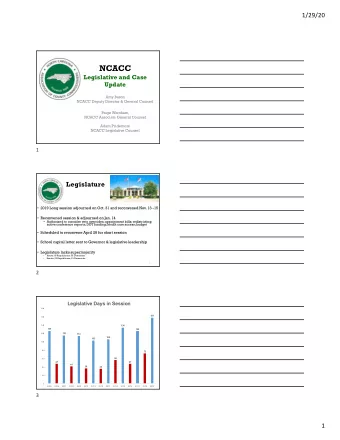 NCACC  Legislative and Case  Update  Amy Bason  NCACC Deputy Director &amp; General Counsel  Paige