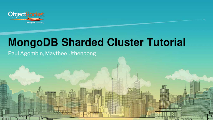 mongodb sharded cluster tutorial