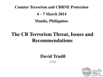 David Trudil  USA  1  warfare seeks to conquer territories  and capture cities;  terrorism