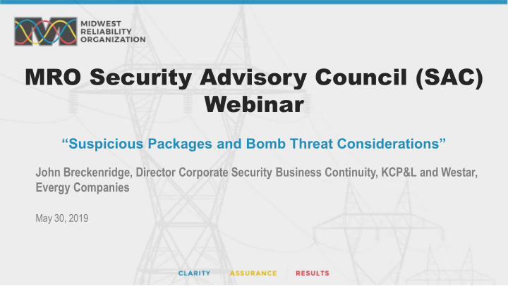 mro security advisory council sac webinar