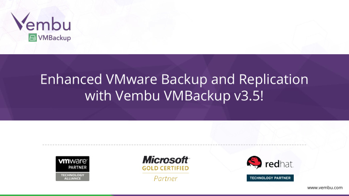 enhanced vmware backup and replication with vembu