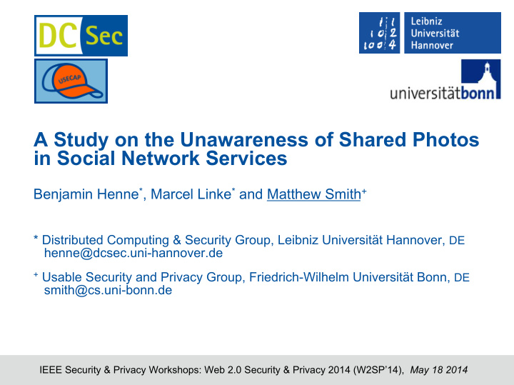 a study on the unawareness of shared photos in social