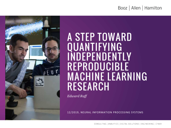 a step toward quantifying independently reproducible