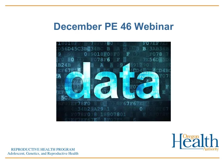 december pe 46 webinar