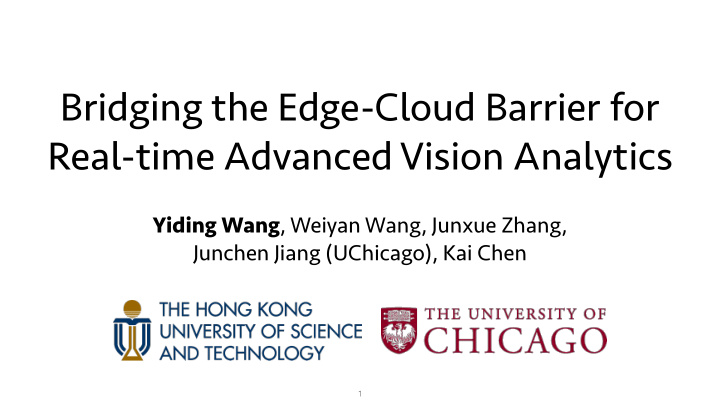 bridging the edge cloud barrier for real time advanced