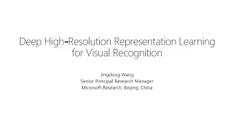 Convolutional neural networks are good at representation learning    Image  Object  Semantic