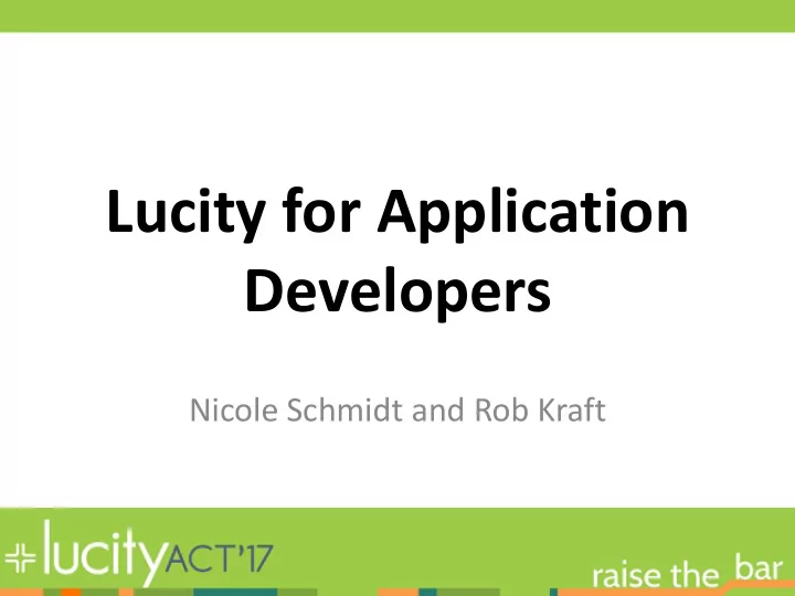 developers
