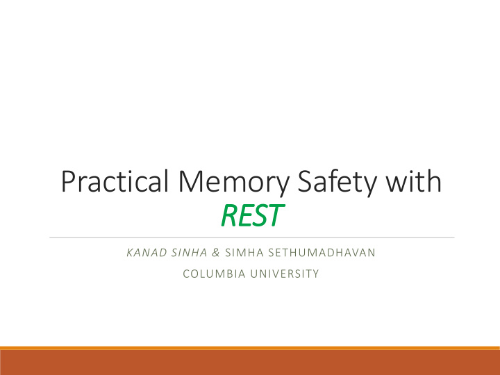 practical memory safety with