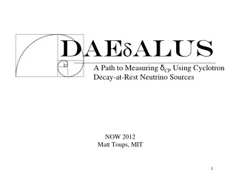 DAE  ALUS A Path to Measuring  CP Using Cyclotron  Decay-at-Rest Neutrino Sources  NOW 2012