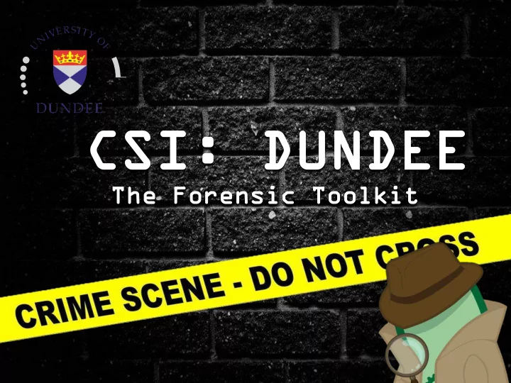 cs csi i dund dundee ee