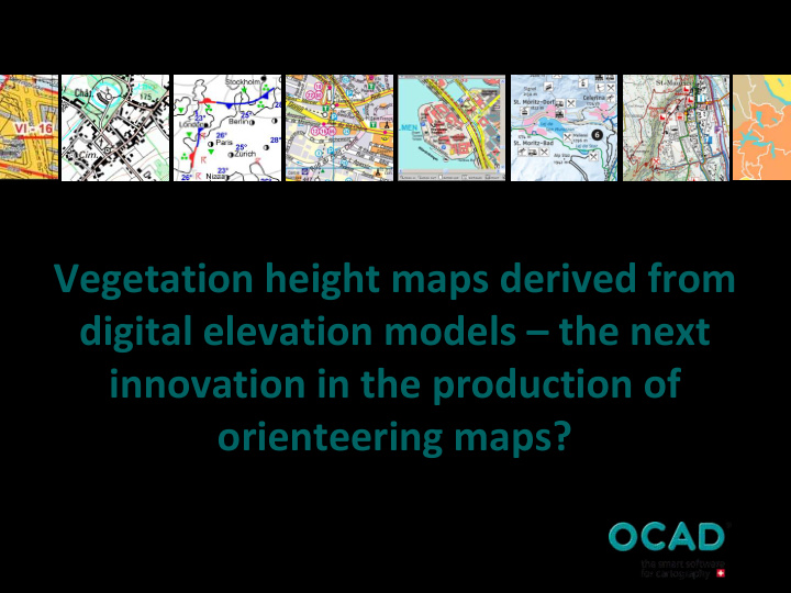 vegetation height maps derived from vegetation height