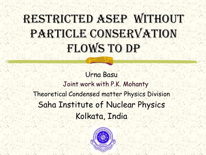 restricted asep without particle conservation
