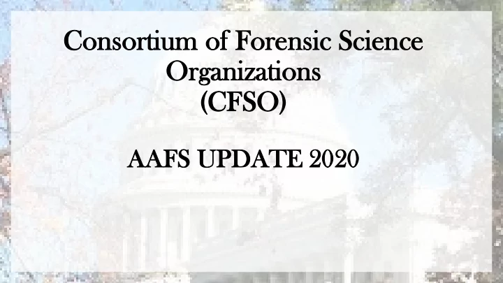con conso sortiu ium of of for oren ensic s scien cience