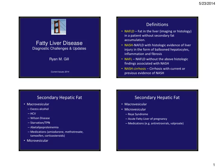 fatty liver disease