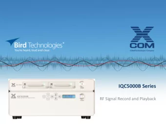 IQC5000B Series  RF Signal Record and Playback  Value of RF Streaming  Evidence of what happened