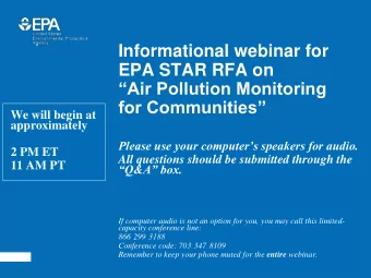 for Communities  We will begin at  approximately  Please use your computers speakers for