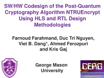 SW/HW Codesign of the Post-Quantum  Cryptography Algorithm NTRUEncrypt  Using HLS and RTL Design