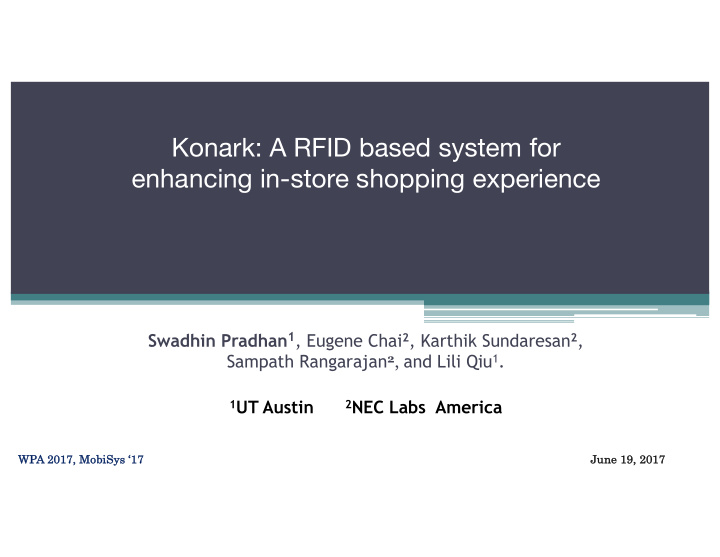 konark a rfid based system for enhancing in store