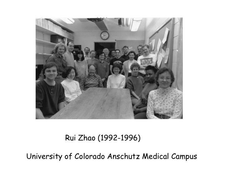 rui zhao 1992 1996 university of colorado anschutz
