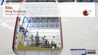 Ribs  Wing Structures  Aerospace Structures  Function of Ribs  Maintain aerodynamic profile  of