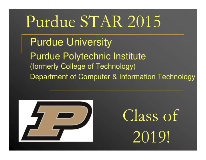 purdue star 2015