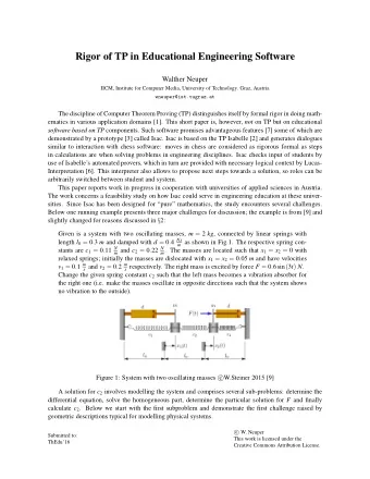 Rigor of TP in Educational Engineering Software  Walther Neuper  IICM, Institute for Computer