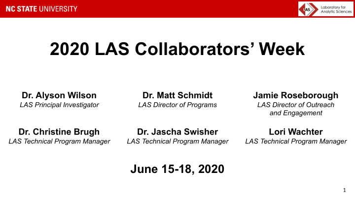2020 las collaborators week