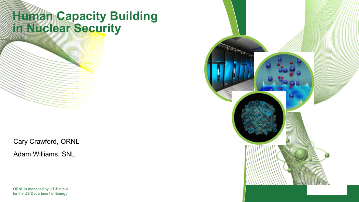 human capacity building in nuclear security
