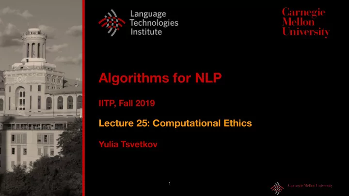 algorithms for nlp