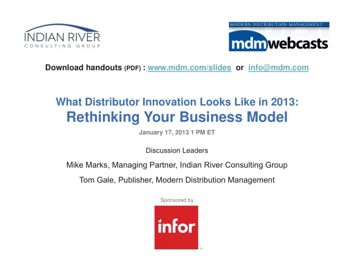 rethinking your business model