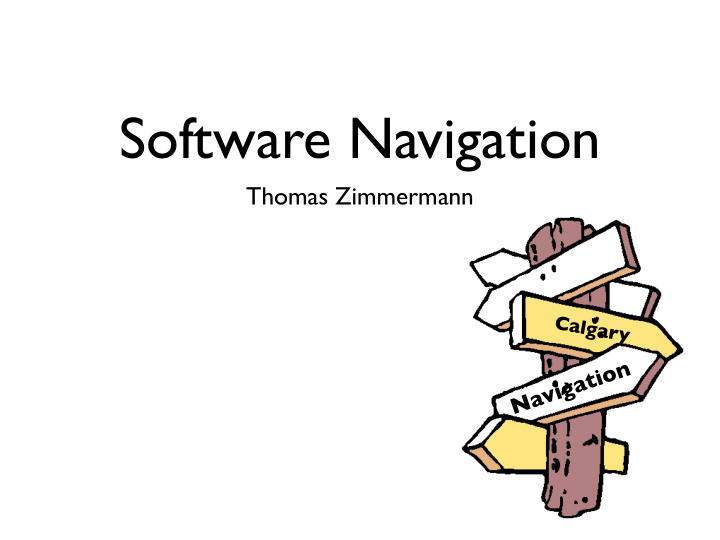 software navigation