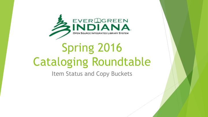 cataloging roundtable