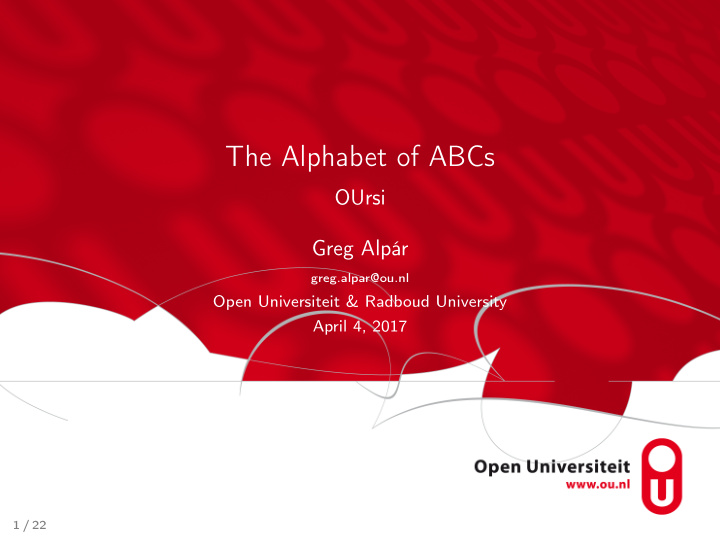 the alphabet of abcs