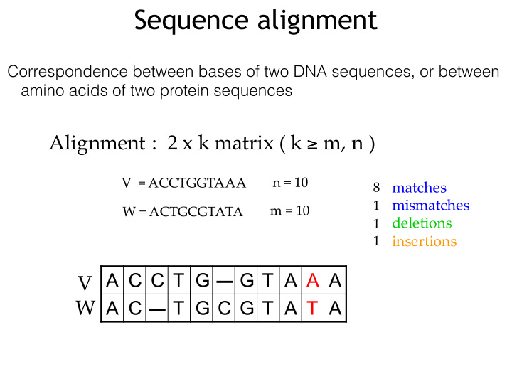 sequence alignment