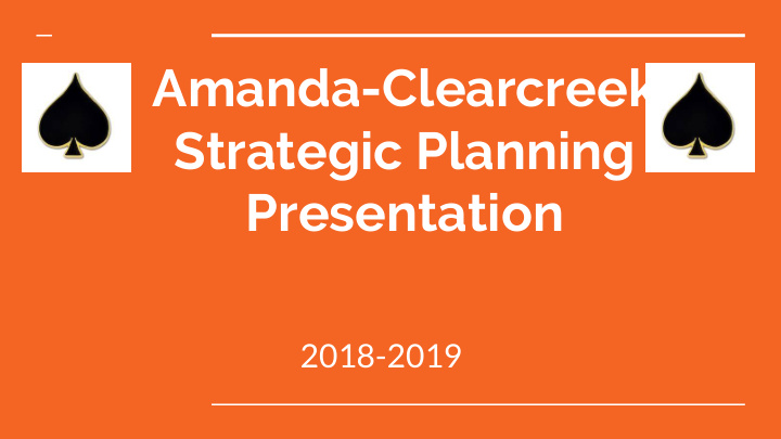amanda clearcreek strategic planning presentation