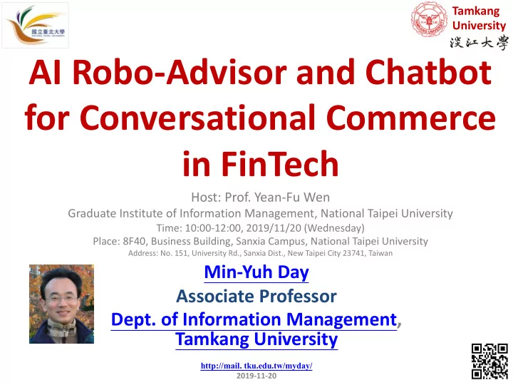 ai robo advisor and chatbot for conversational commerce