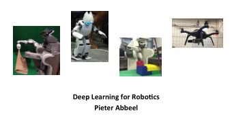Deep Learning for Robo/cs  Pieter Abbeel  Reinforcement Learning (RL)  probability of taking ac2on