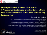 primary outcomes of the evolve ii trial