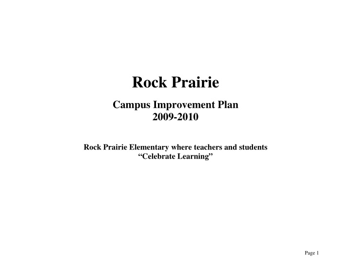 rock prairie