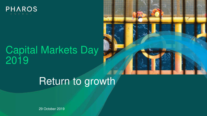 capital markets day 2019 return to growth