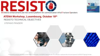 Consortium  Project Coordinator and Technical Coordinator  1(coo.) Leonardo S.p.A.  LDO  IT  2