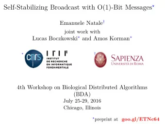 Bit Dissemination Problem  F  O  O  D  !  Bit Dissemination Problem  F  O  O  D  !  Examples