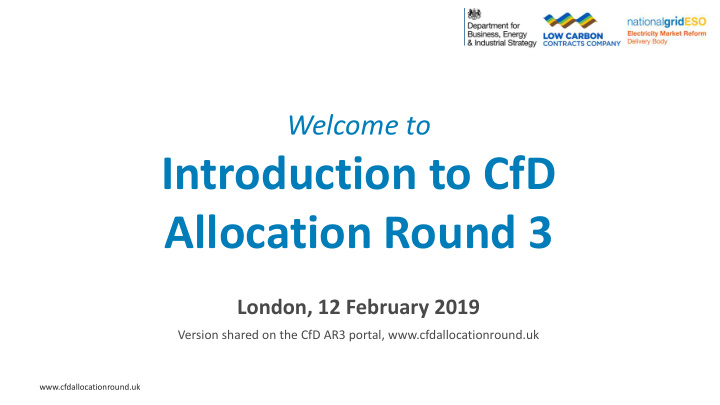introduction to cfd allocation round 3